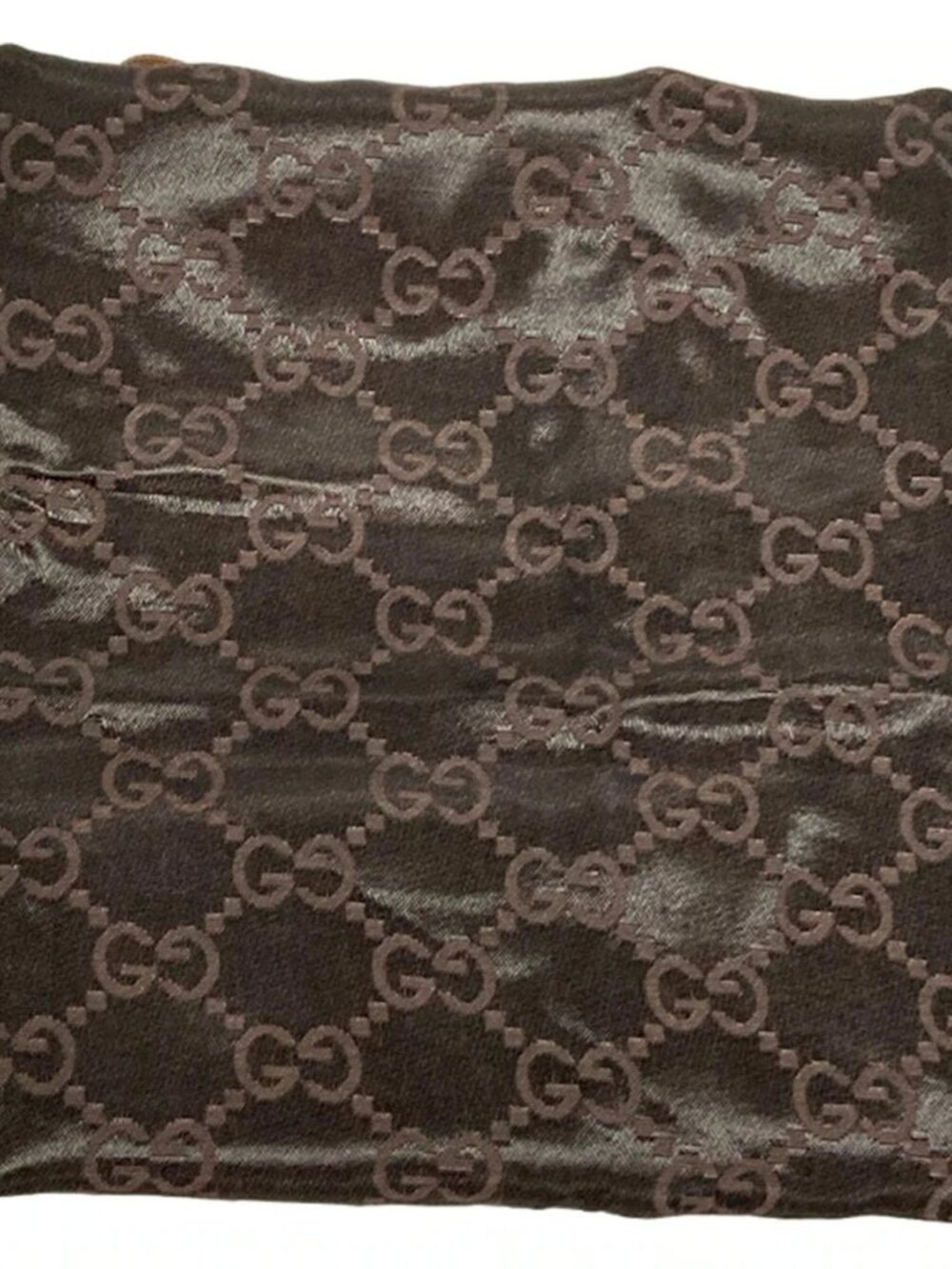 GUCCI Abbey, GG pattern 130736 Beige Dark Brown Cream Jacquard Leather Tote Bag - Picture 7 of 16